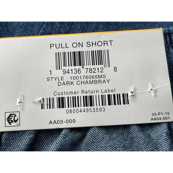Style & Co. Womens Size Small Shorts Pull-On Mid Rise Dark Chambray - Picture 8 of 10